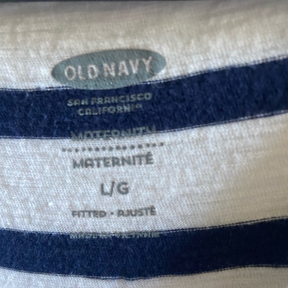 Old Navy maternity shirt- stripes - Picture 3 of 3